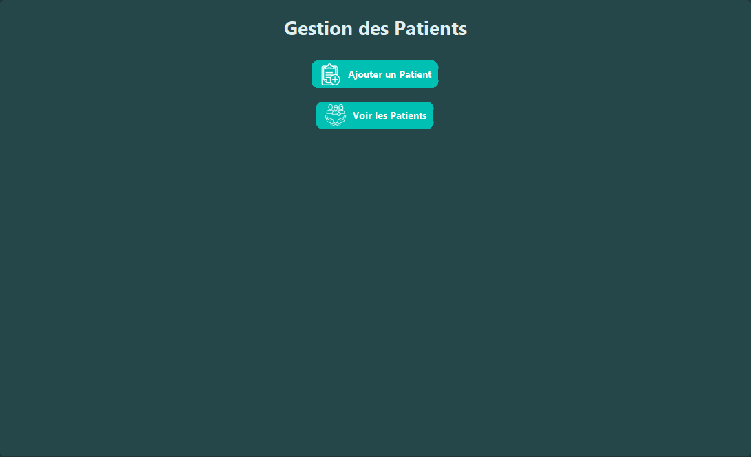 Gestion des patients